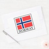 Noorwegen Rechthoekige Sticker (Envelop)