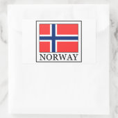 Noorwegen Rechthoekige Sticker (Tas)