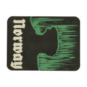 Noorwegen reis ski poster magneet (Horizontaal)