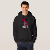Noorwegen roept op en ik moet Noorwegen Noorwegen  Hoodie (Voorkant volledig)