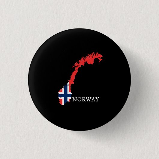 Noorwegen Ronde Button 3,2 Cm (Voorkant)