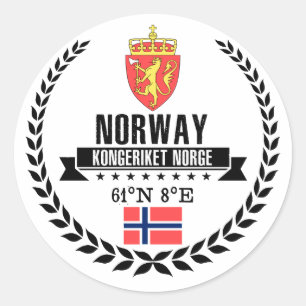 Noorwegen Ronde Sticker