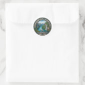 NOORWEGEN RONDE STICKER (Tas)