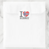 Noorwegen Ronde Sticker (Tas)