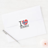 Noorwegen Ronde Sticker (Envelop)