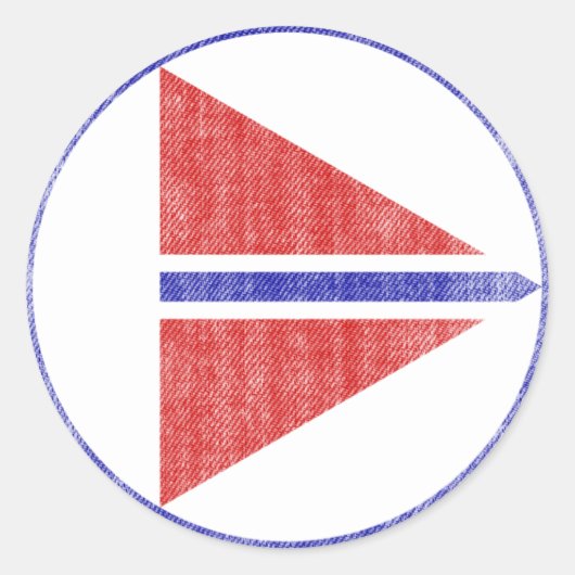 NOORWEGEN RONDE STICKER (Voorkant)