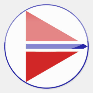 noorwegen ronde sticker