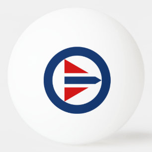 Noorwegen rondel land vlag symbool leger een leger pingpongbal