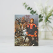  Noorwegen, Sami en zijn rendieren Briefkaart (Staand voorkant)