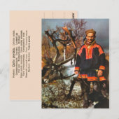  Noorwegen, Sami en zijn rendieren Briefkaart (Voorkant / Achterkant)