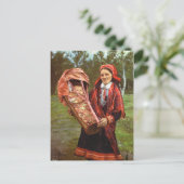 Noorwegen, Sami moeder en baby, Lapland Briefkaart (Staand voorkant)