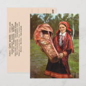 Noorwegen, Sami moeder en baby, Lapland Briefkaart (Voorkant / Achterkant)