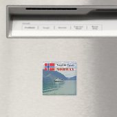  Noorwegen Scandinavië Fjorden reizen souvenir Magneet (Insitu (Vaatwasser))