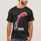 Noorwegen Scandinavië Noorse vlag Europa T-shirt (Voorkant)