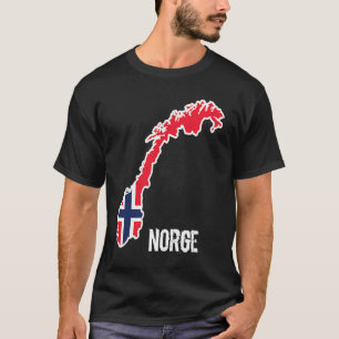 Noorwegen Scandinavië Noorse vlag Europa T-shirt