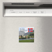Noorwegen Scandinavische bergen Flam reizen souven Magneet (Insitu (Vaatwasser))