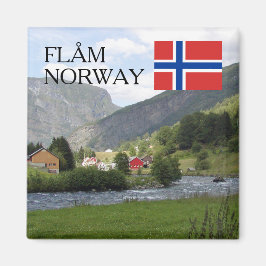 Noorwegen Scandinavische bergen Flam reizen souven Magneet