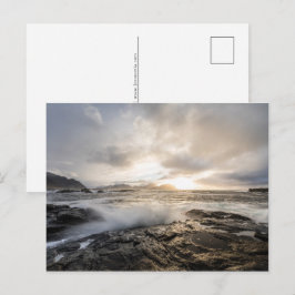 Noorwegen Seascape-foto Feestdagenkaart