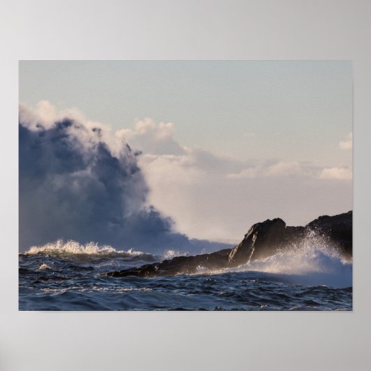 Noorwegen Seascape-foto Poster (Voorkant)