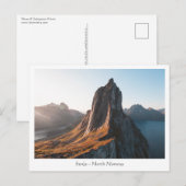 Noorwegen Senja eiland Briefkaart (Voorkant / Achterkant)