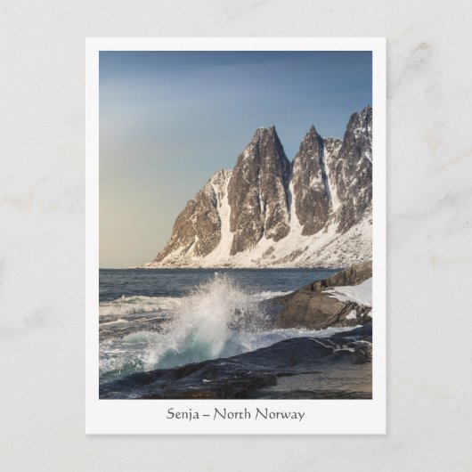 Noorwegen Senja Island Briefkaart (Voorkant)