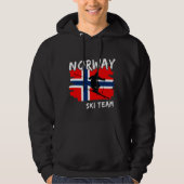 Noorwegen Ski   Hoodie (Voorkant)