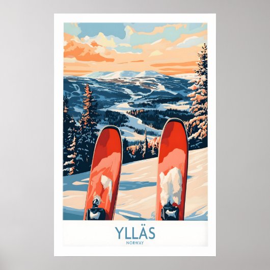 Noorwegen Ski Print 1 (Voorkant)