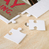 Noorwegen Ski Sports Vintage Travel Legpuzzel (Zijkant)