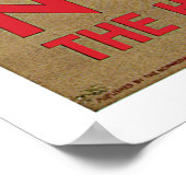 Noorwegen Ski Sports Vintage Travel Poster (Hoek)