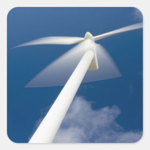 Noorwegen, Sogn og Fjordane. Windmolen bij Kråkene Vierkante Sticker