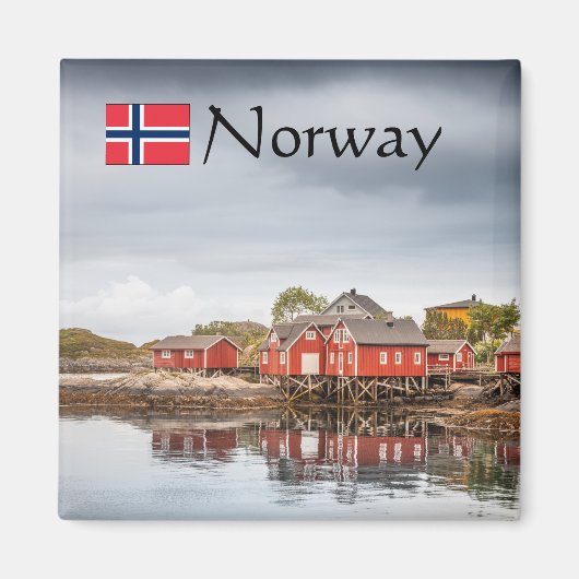 Noorwegen Souvenir Magneet (Voorkant)