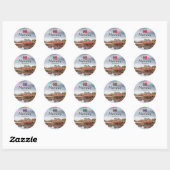 Noorwegen Souvenir Ronde Sticker (Vel)