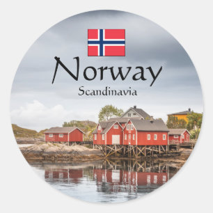 Noorwegen Souvenir Ronde Sticker