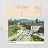  Noorwegen, stadscentrum Oslo, ongeveer jaren 1950 Briefkaart (Voorkant / Achterkant)