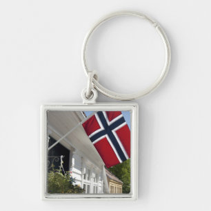 Noorwegen, Stavanger. Historische stadsgezichten. Sleutelhanger