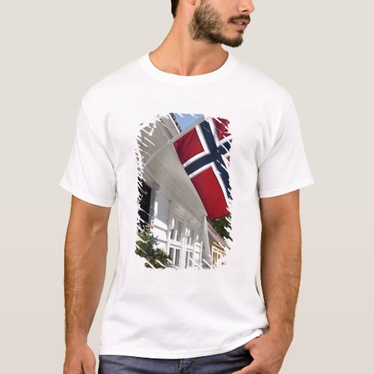 Noorwegen, Stavanger. Historische uitzichten in he T-shirt (Voorkant)