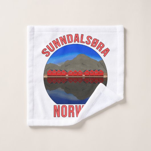 Noorwegen Sunndalsøra Revel Noors Bad Handdoek (Wasdoekje)