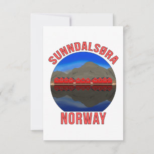 Noorwegen Sunndalsøra Revel Noors Bedankkaart