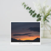 Noorwegen Sunset Mountain Briefkaart (Staand voorkant)