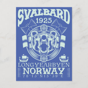 NOORWEGEN SVALBARD LONGYEARBYEN - POLAIRE BEER BRIEFKAART