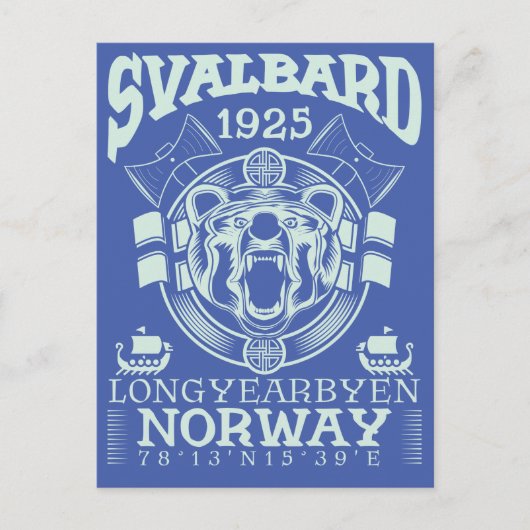 NOORWEGEN SVALBARD LONGYEARBYEN - POLAIRE BEER BRIEFKAART (Voorkant)