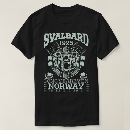NOORWEGEN SVALBARD LONGYEARBYEN - POLAIRE BEER T-SHIRT (Design voorkant)