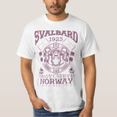 NOORWEGEN SVALBARD LONGYEARBYEN - POLAIRE BEER T-SHIRT (Voorkant)
