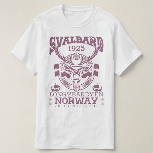 NOORWEGEN SVALBARD LONGYEARBYEN - REINDEER T-SHIRT (Design voorkant)