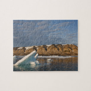 Noorwegen, Svalbard, Spitsbergen eiland, Zonsonder Legpuzzel