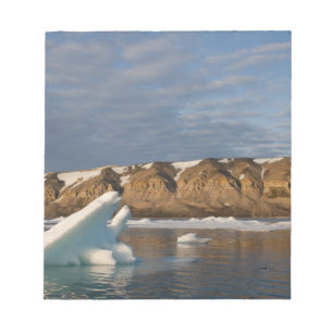Noorwegen, Svalbard, Spitsbergen eiland, Zonsonder Notitieblok