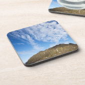 Noorwegen, Svalbard, wolken boven steile kliffen Bier Onderzetter (Linkerzijde)