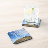 Noorwegen, Svalbard, wolken boven steile kliffen Bier Onderzetter (Rechterzijde)