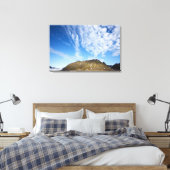 Noorwegen, Svalbard, wolken boven steile kliffen Canvas Afdruk (Insitu (Slaapkamer))
