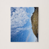 Noorwegen, Svalbard, wolken boven steile kliffen Legpuzzel (Verticaal)